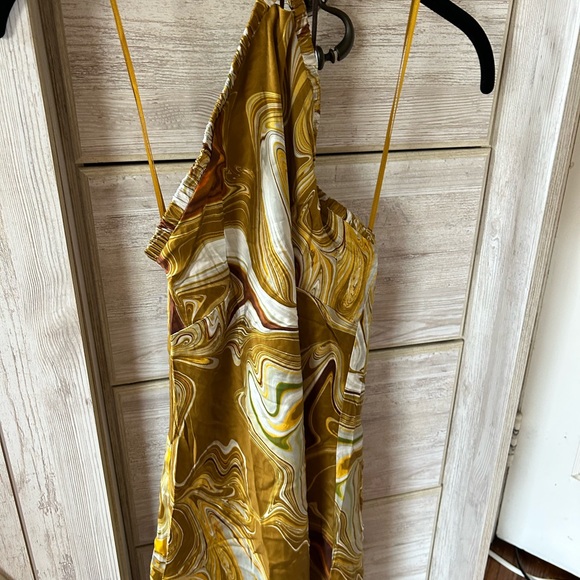 NWT Bec & Bridge satin halter dress - Picture 3 of 3